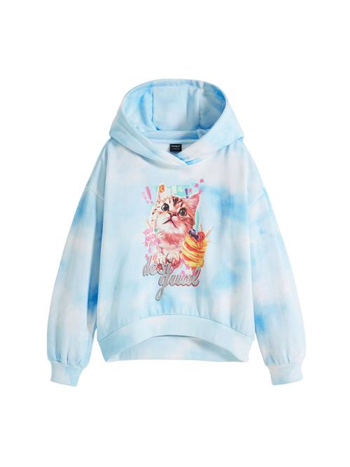 Desigual Pullover 'Cat Clouds'  blå / lysebrun / lyserød / hvid