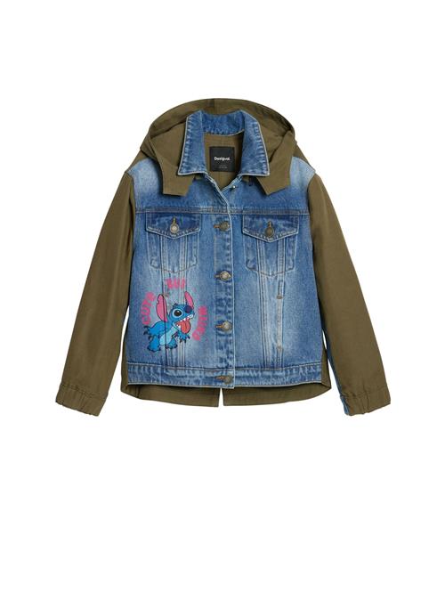 Desigual Overgangsjakke 'Stitch™'  blå / oliven