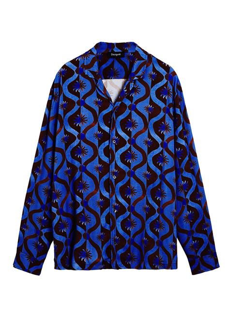 Desigual Skjorte  blå / mørkerød