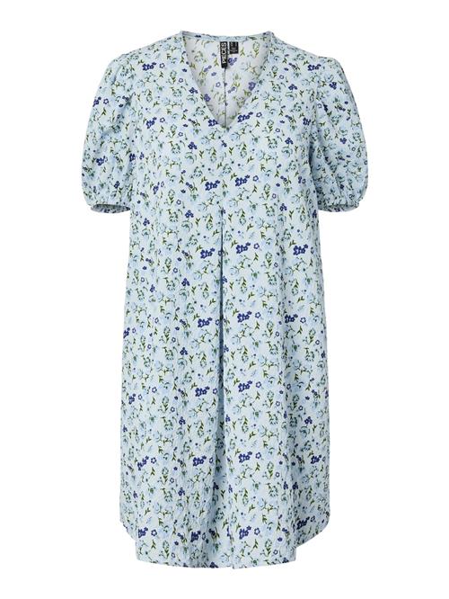 PIECES Kjole 'PCTalia'  pastelblå / lyseblå / mørkeblå / grøn