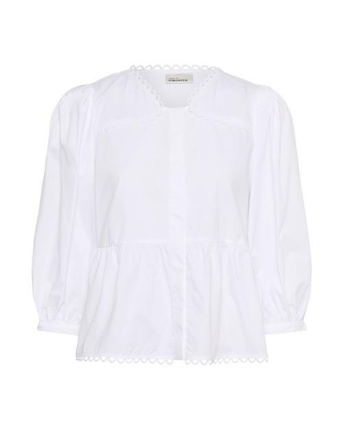 KAREN BY SIMONSEN Bluse 'Annabelle'  hvid