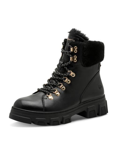 Tamaris Snørestøvletter  sort