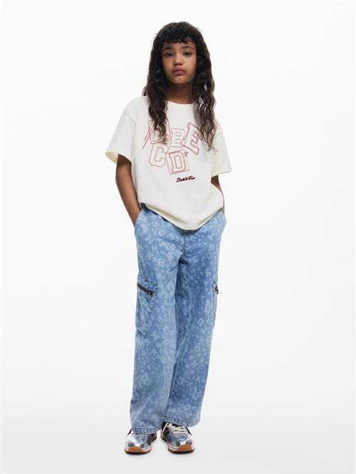 Desigual Bluser & t-shirts  mørkerød / hvid