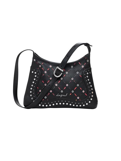 Desigual Skuldertaske 'Yankee Manaos'  rød / sort / sølv