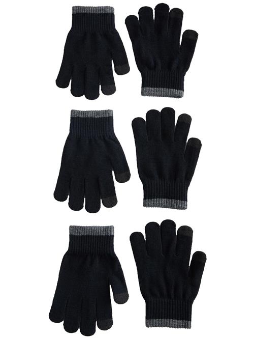 Next Handsker  grå-meleret / sort