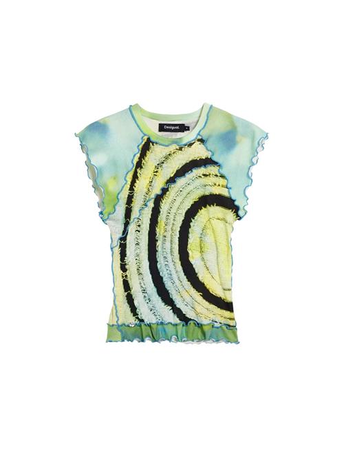 Desigual Shirts  gul / grøn / sort