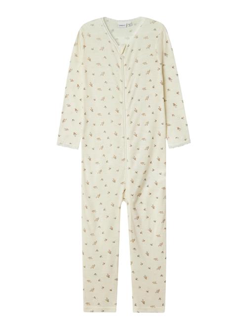 NAME IT Nattøj  oliven / rustrød / uldhvid