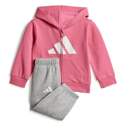 ADIDAS SPORTSWEAR Træningsdragt  grå-meleret / lys pink / hvid