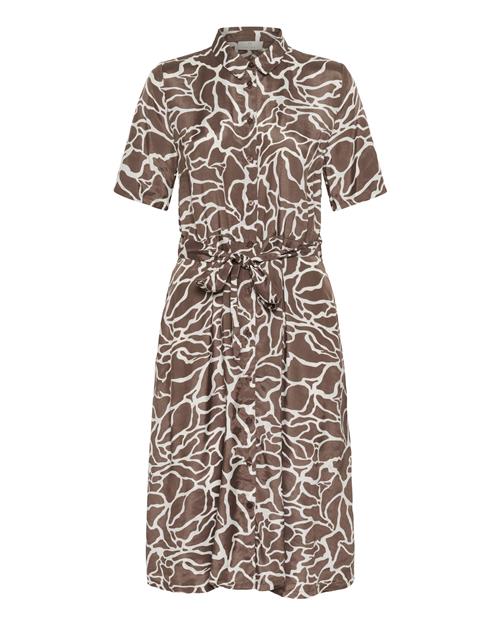 Kaffe Blusekjole 'Emine'  chamois / hvid