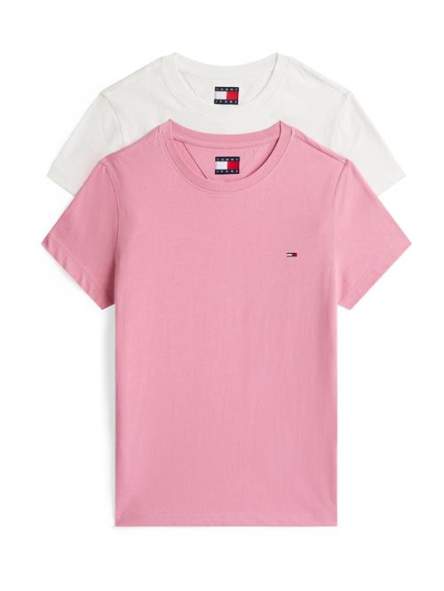 Tommy Jeans Shirts  lyserød / hvid