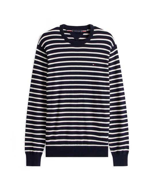 TOMMY HILFIGER Pullover 'ESSENTIAL'  marin / rød / hvid