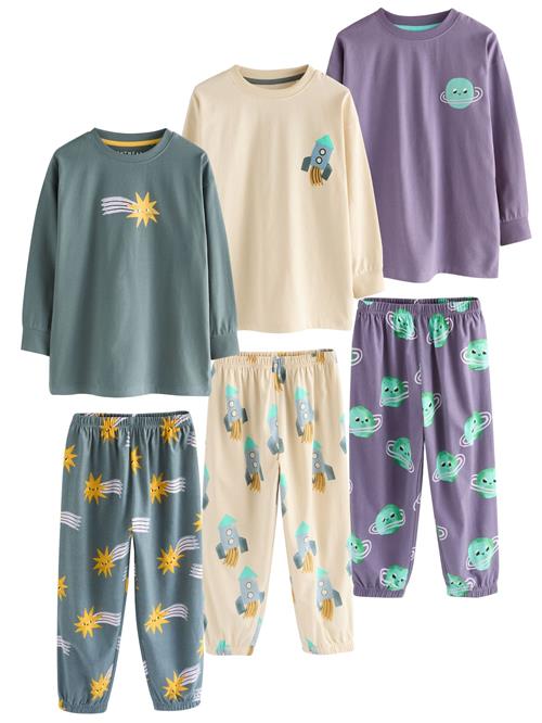 Next Nattøj  ecru / turkis / gul / petroleum / lilla