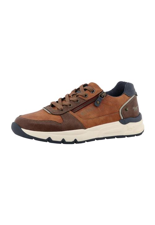 MUSTANG Sneaker low 'Mart'  marin / brun / cognac