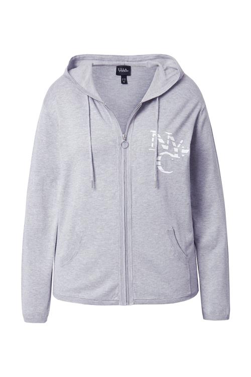 Ulla Popken Cardigan  grå-meleret / hvid