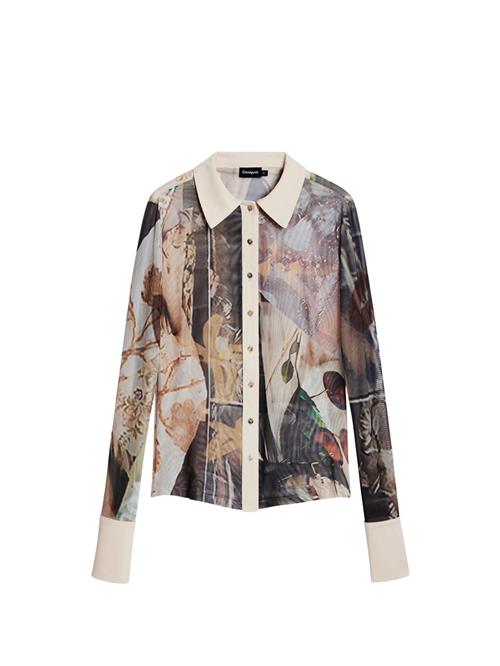 Desigual Bluse  brun / fersken / hvid