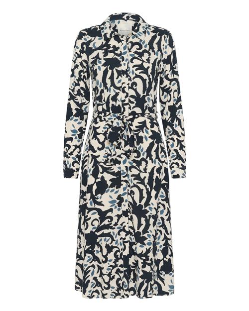 Part Two Kjole  lysebeige / natblå / sort