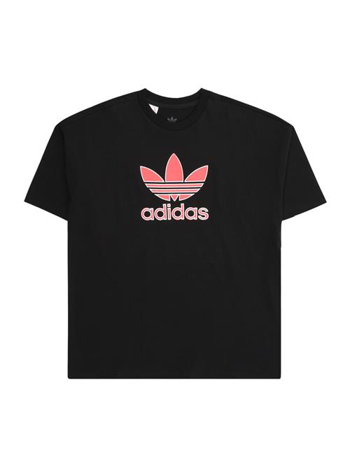 ADIDAS ORIGINALS Shirts 'Trefoil'  pitaya / sort / hvid