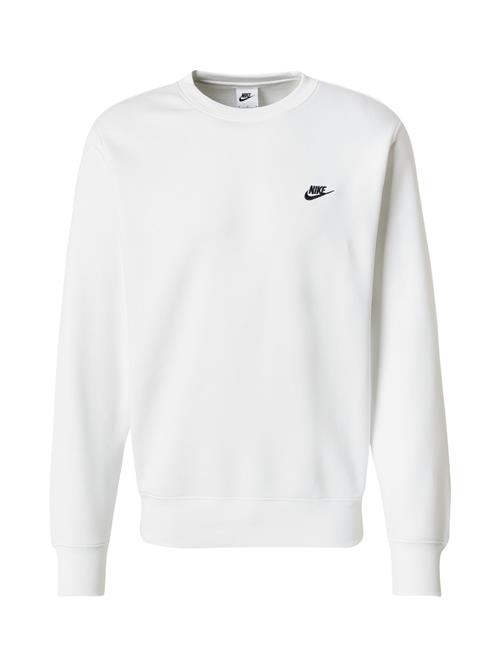 Nike Sportswear Sweatshirt 'CLUB'  sort / hvid