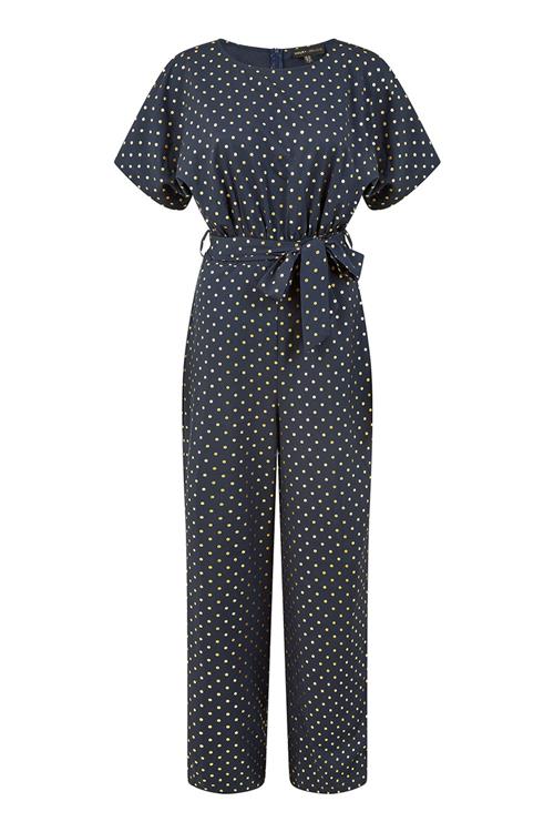 Mela London Jumpsuit  navy / hvid