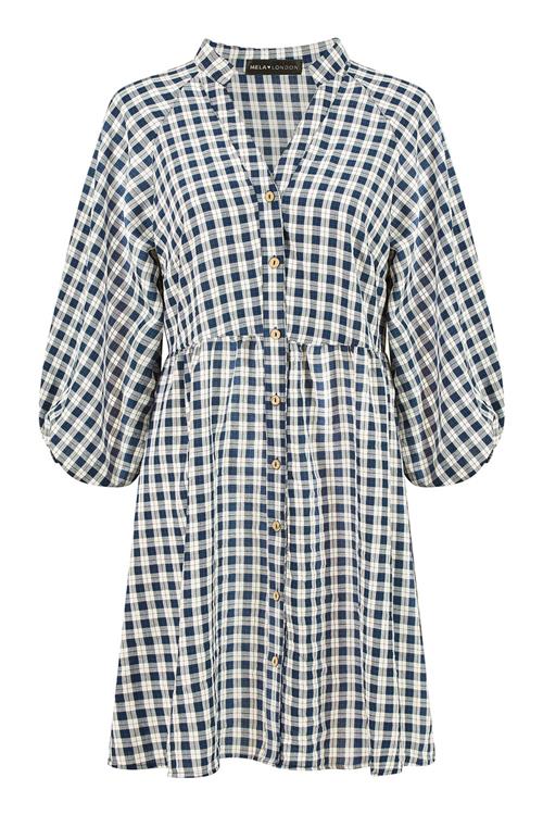 Mela London Blusekjole  navy / hvid