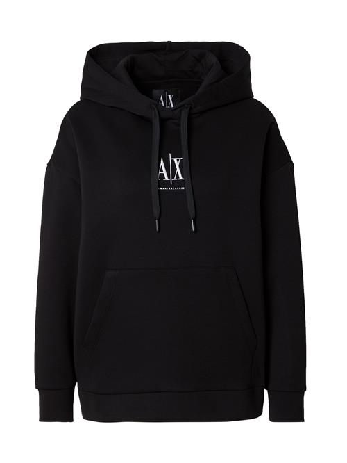 ARMANI EXCHANGE Sweatshirt  sort / hvid
