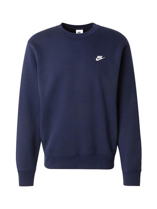 Nike Sportswear Sweatshirt 'Club'  navy / hvid