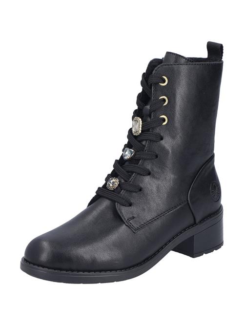 Rieker Snørestøvletter  sort