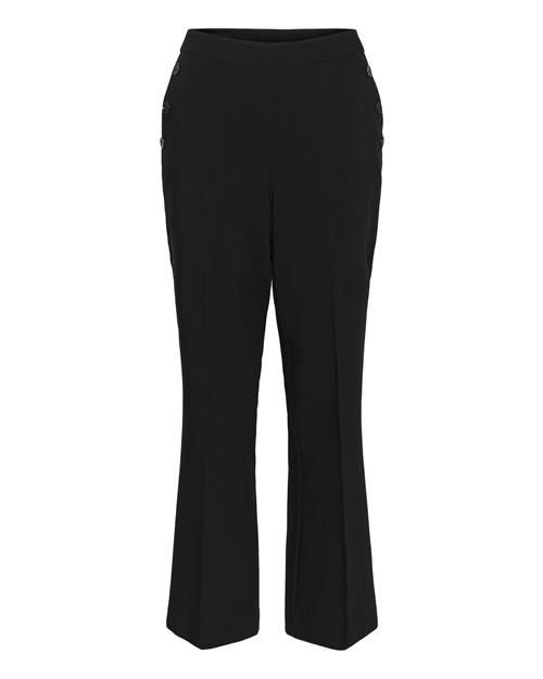 Kaffe Bukser med fals 'KAHella'  sort