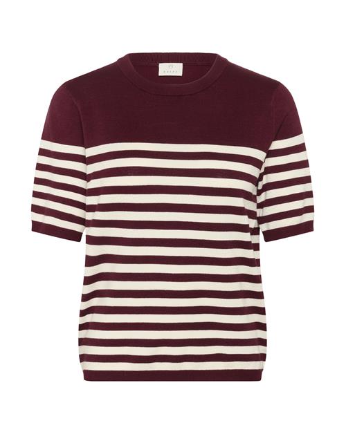 Kaffe Pullover 'KALizza'  bær / hvid