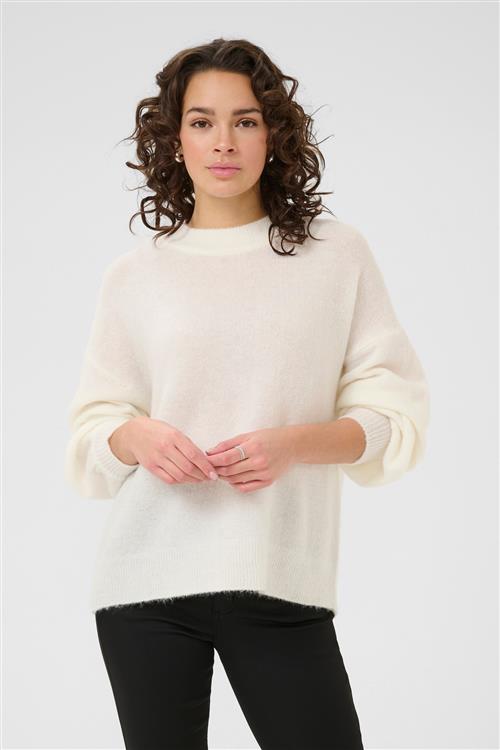 Kaffe Pullover 'Luca'  uldhvid