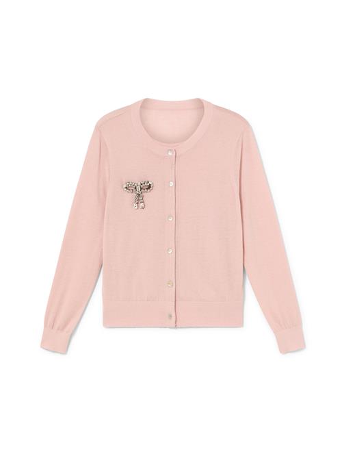 Lola Casademunt Cardigan  lyserød / sort / sølv