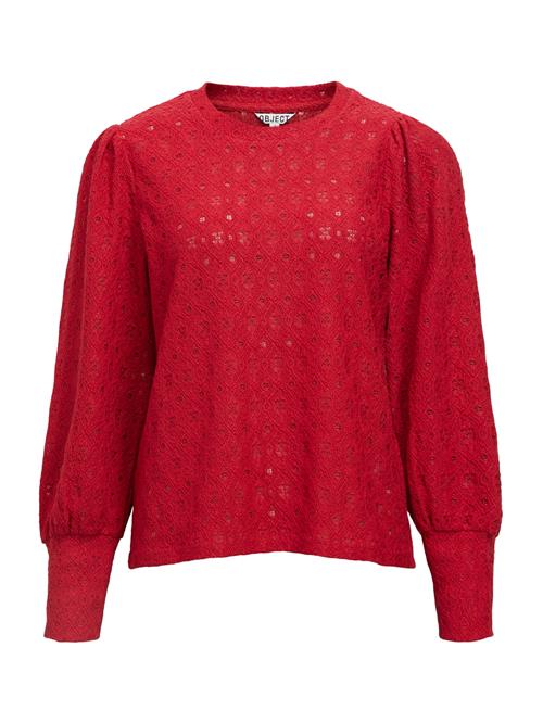 OBJECT Bluse 'OBJLAILA'  mørkerød