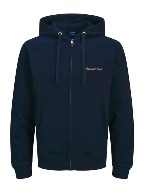 JACK & JONES Sweatshirt 'JORNorrebro'  navy / orange