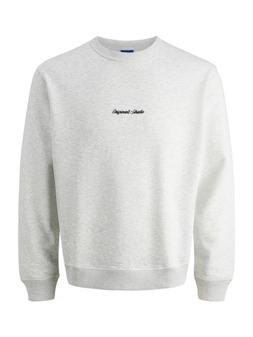 JACK & JONES Sweatshirt 'JORNorrebro'  sort / hvid-meleret