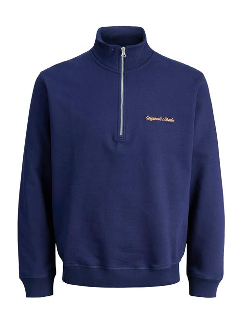 JACK & JONES Sweatshirt 'JORNORREBRO'  navy / orange