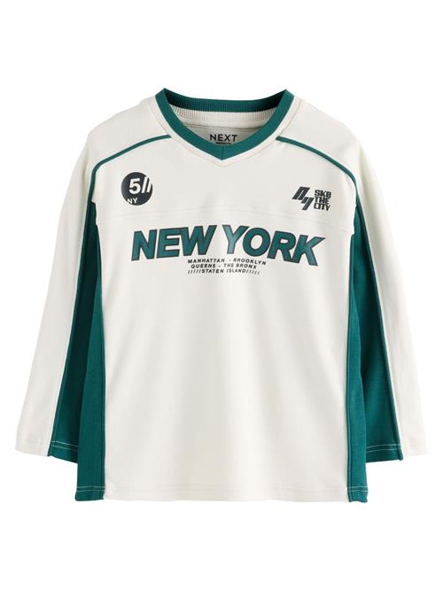 Next Shirts  ecru / mørkegrøn