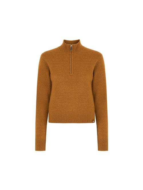 DICKIES Pullover 'Ruston'  cognac / hvid