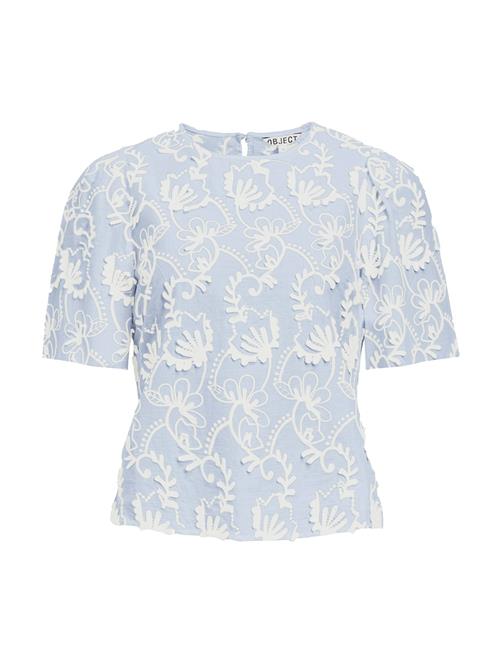 OBJECT Bluse 'MYA'  lyseblå / hvid