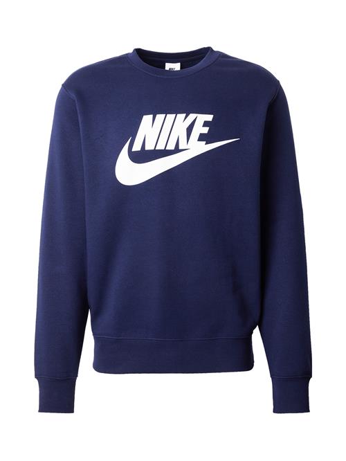 Nike Sportswear Sweatshirt 'CLUB'  navy / hvid