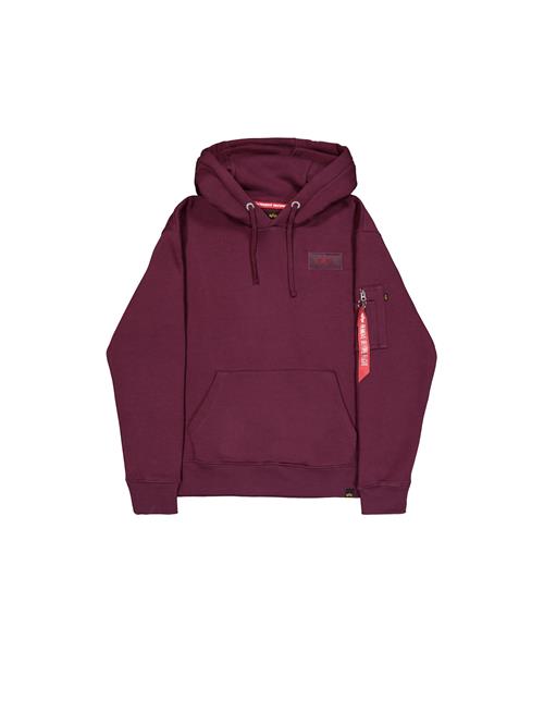 ALPHA INDUSTRIES Pullover 'Backprint'  mørkerød / sort