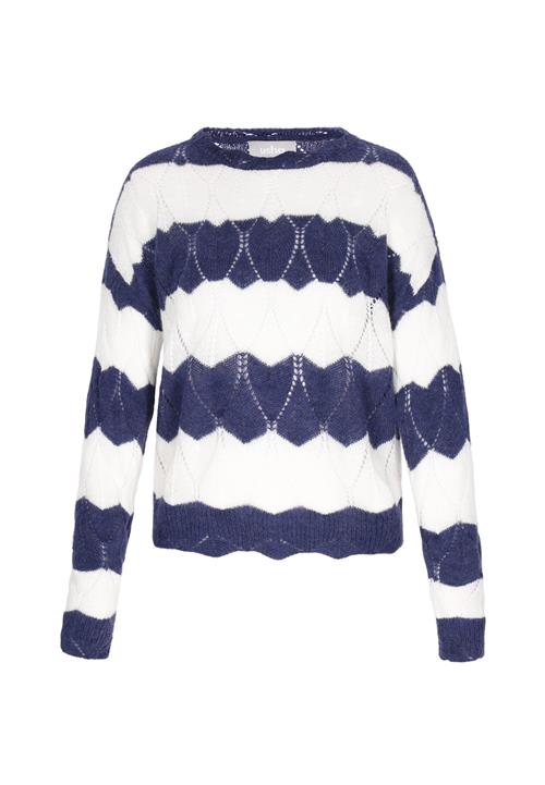 Usha Pullover  navy / hvid