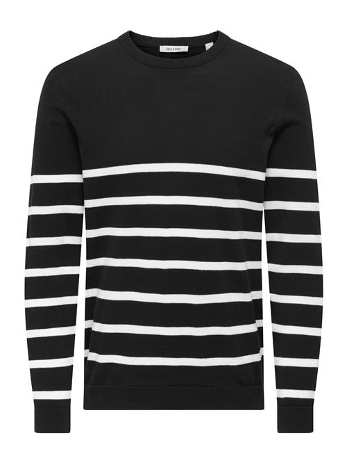Only & Sons Pullover 'ONSALEX'  sort / hvid
