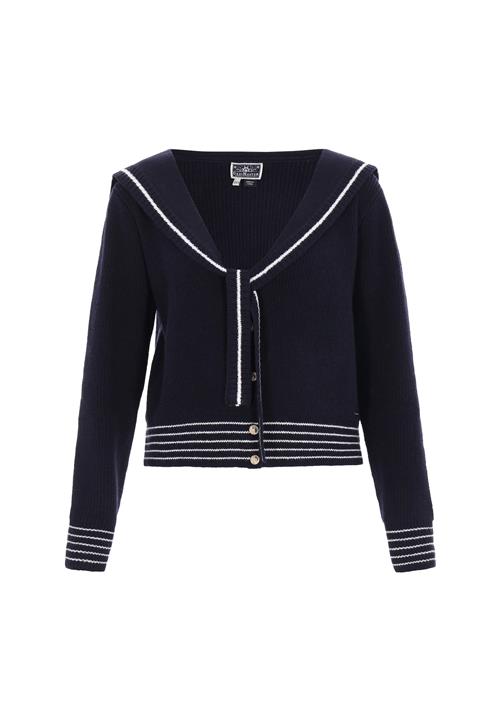 DreiMaster Maritim Cardigan  navy / hvid
