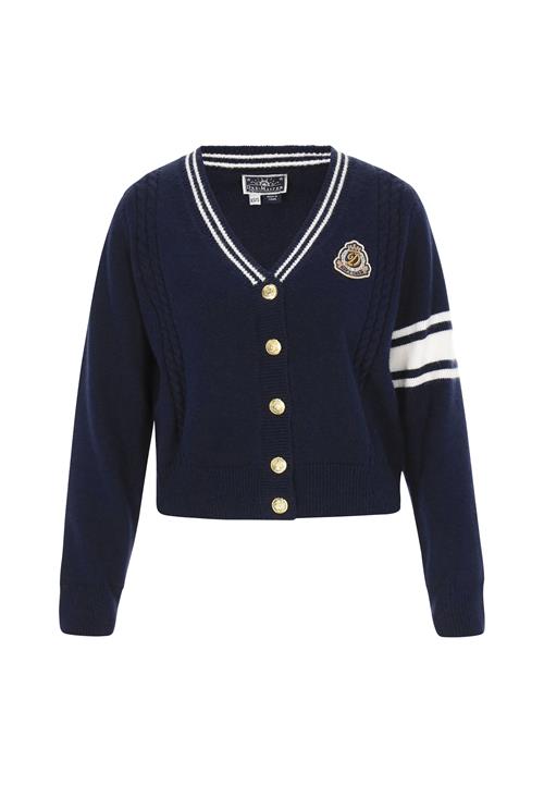 DreiMaster Maritim Cardigan  navy / hvid