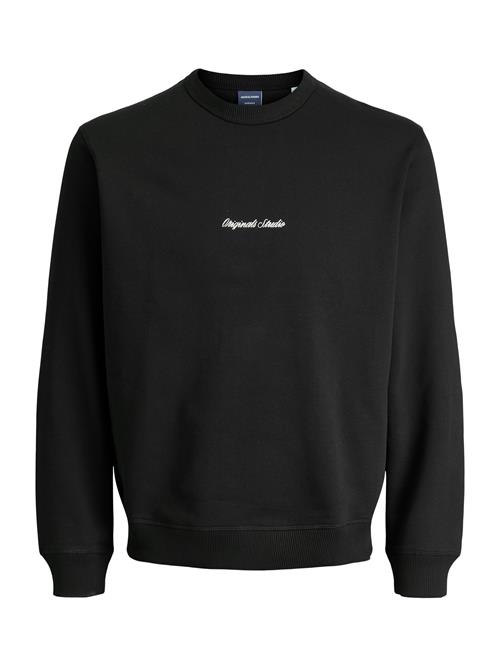 JACK & JONES Sweatshirt 'JORNorrebro'  sort / hvid