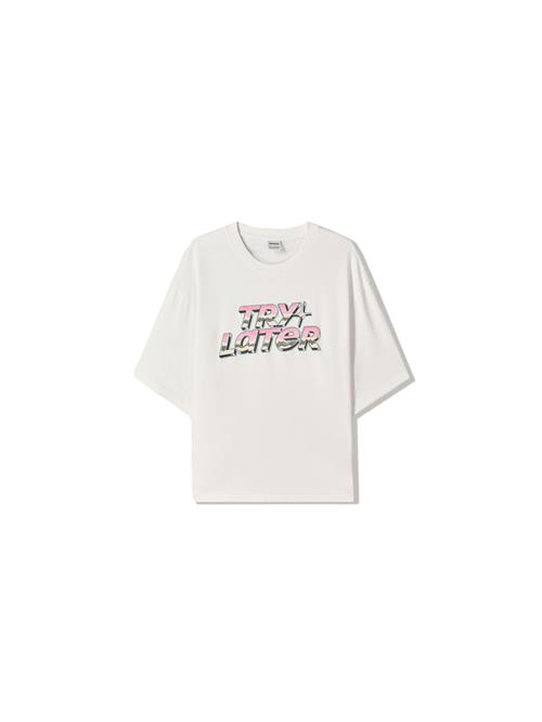 Bershka Bluser & t-shirts  khaki / lyserød / sort / hvid