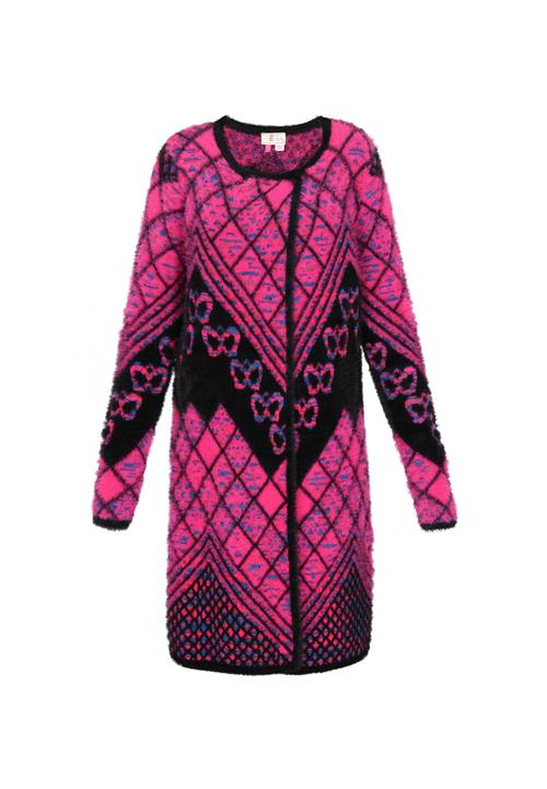 IZIA Cardigan  pink / sort