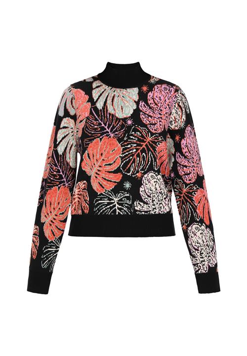 IZIA Pullover  orangerød / sort / hvid