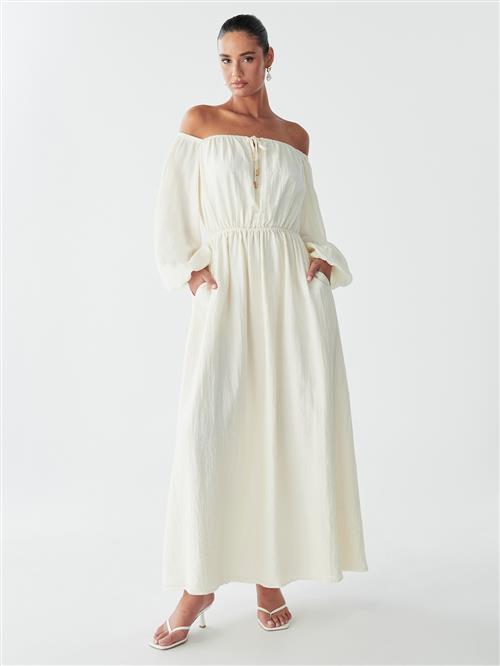 BWLDR Kjole 'GEORGIE MAXI DRESS'  hvid