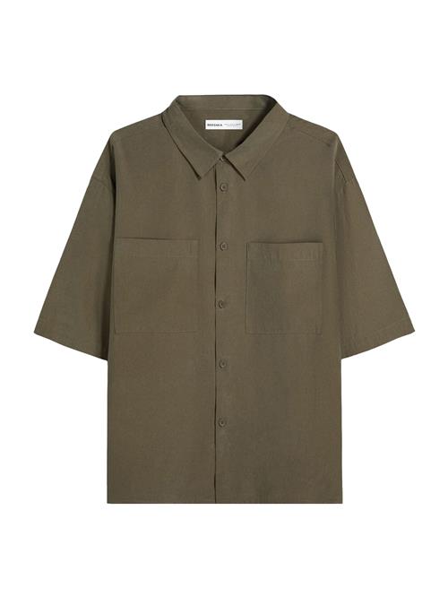 Bershka Skjorte  khaki
